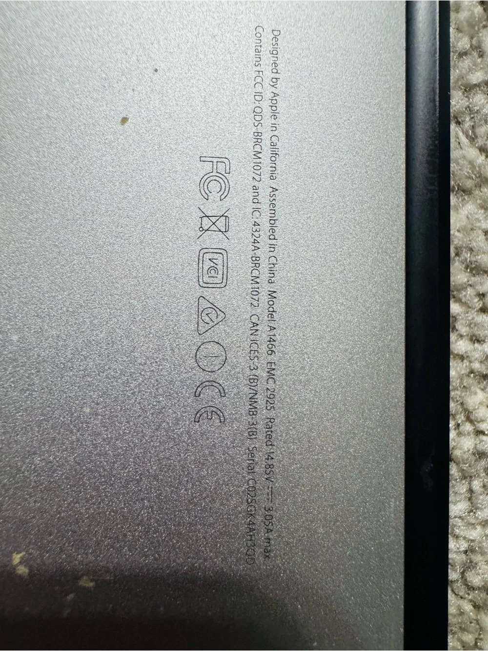 Apple Silver MacBook Laptop with Apple Logo